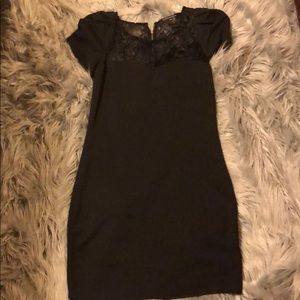 Black and lace party dress